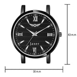 Jaxer Black Genuine Leather Strap Analog Watch - For Women JXRW2537