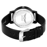 Jaxer Black Genuine Leather Strap Analog Watch - For Women JXRW2537