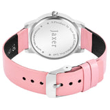 Jaxer Pink Genuine Leather Strap Analog Watch - For Women JXRW2558