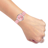 Jaxer Pink Genuine Leather Strap Analog Watch - For Women JXRW2558