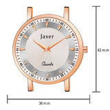 Jaxer Golden Mesh Chain With Silver Dial Analog Wrist Watch For Women - JXRW2578