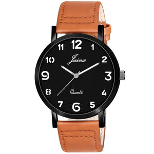 men's leather strap watches
