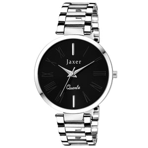 Trendy Black Dial Steel Chain Analog Watch - For Women JXRW2516 - Jainx Store