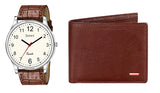 Jaxer Watch & Wallet Combo (Brown) - JXWC2923