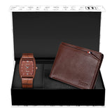 Jaxer Watch & Wallet Combo  (Brown) - JXWC2924