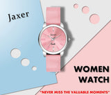 Pink Genuine Leather Strap Analog Watch - For Women JXRW2558 - Jainx Store
