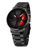 Red and Black Dial gyro watch for men