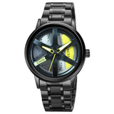 Jainx Premium Yellow Spinning Wheel Gyro Watch For Men - GM1726