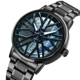 Jainx Premium Blue Spinning Wheel Gyro Watch For Men - GM1730