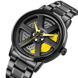 Yellow and Black Dial gyro watch for men