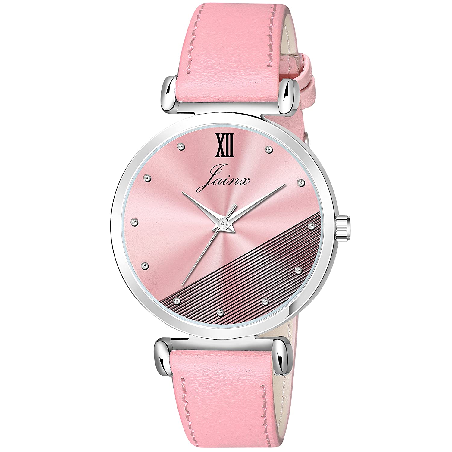 Pink Leatherette Strap Analog Watch - For Women JW8517 - Jainx Store