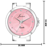 Pink Dial Steel Chain Analog Watch - For Women JW8514 - Jainx Store