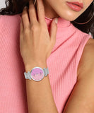 Pink Dial Steel Mesh Chain Analog Watch - For Women JW672 - Jainx Store
