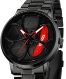 Red and Black Dial gyro watch for men
