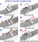 Jainx Pearl White Square Dial Steel Chain Analog Wrist Watch for Men