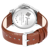 Jainx JM7132 Brown Day and Date Function Dial Leather Strap Analog Watch - For Men - Nice Deal Enterprises Pvt. Ltd.