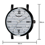 Men's Grey Dial Genuine Leather Strap Analog Watch - JXRM2134 - Jainx Store