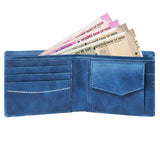Men Casual Blue Artificial Leather Wallet - Mini (5 Card Slots) - Jainx Store