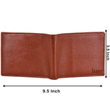 Men Casual, Formal, Evening/Party Brown Artificial Leather Wallet (3 Card Slots) - Jainx Store