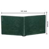 Men Casual, Formal, Evening/Party Green Artificial Leather Wallet (3 Card Slots) - Jainx Store