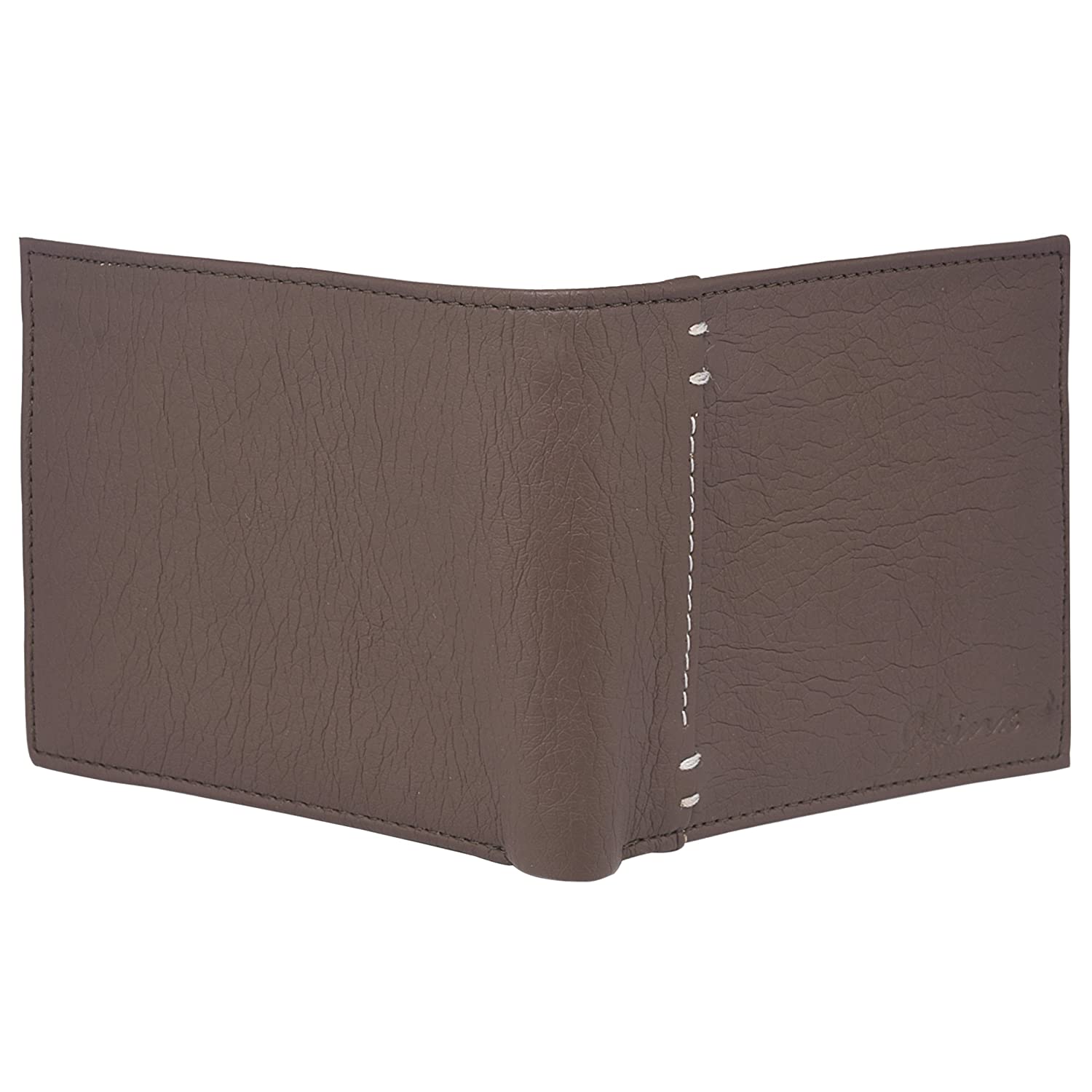 Men Formal Brown Artificial Leather Wallet - Mini (4 Card Slots) - Jainx Store