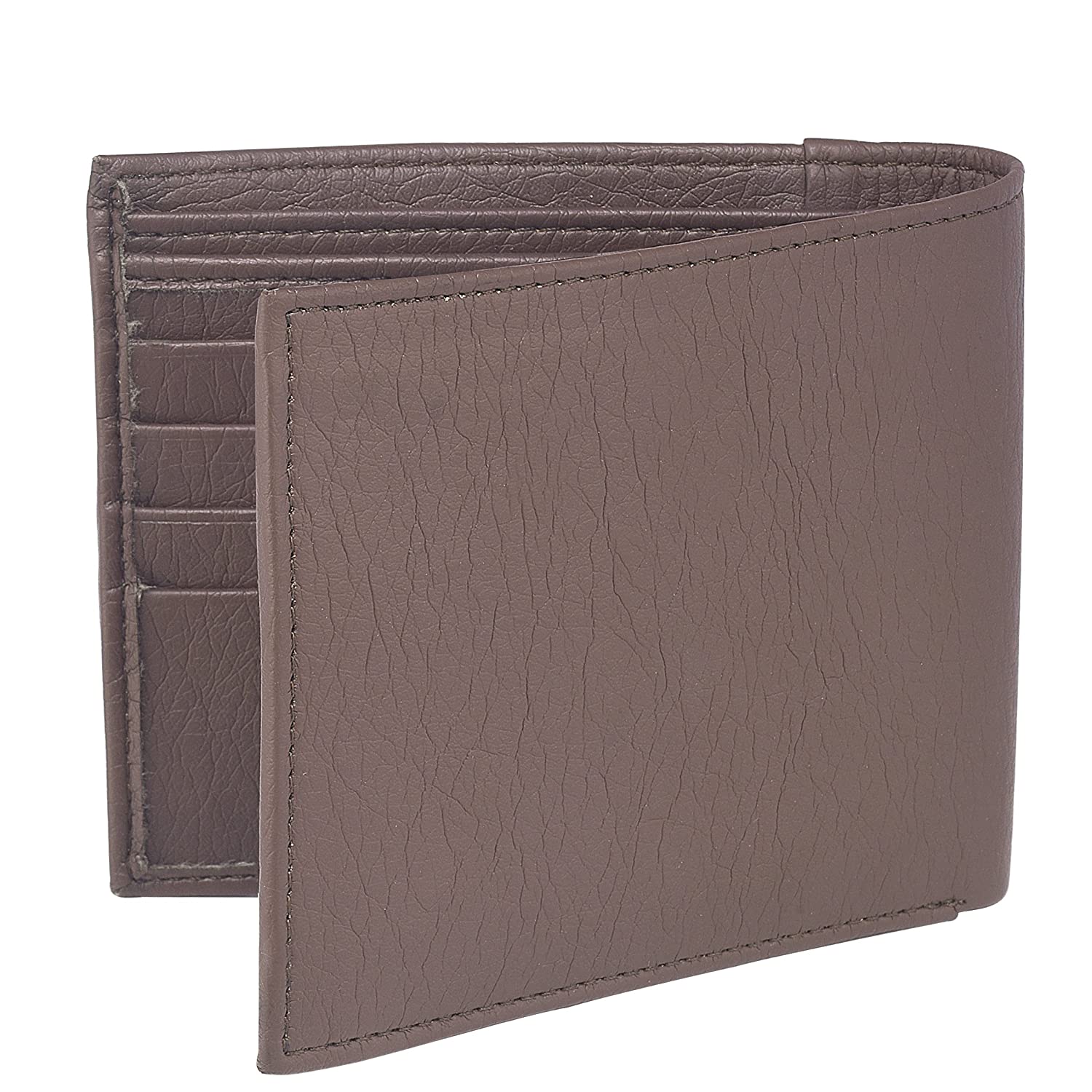 Men Formal Brown Artificial Leather Wallet - Mini (4 Card Slots) - Jainx Store