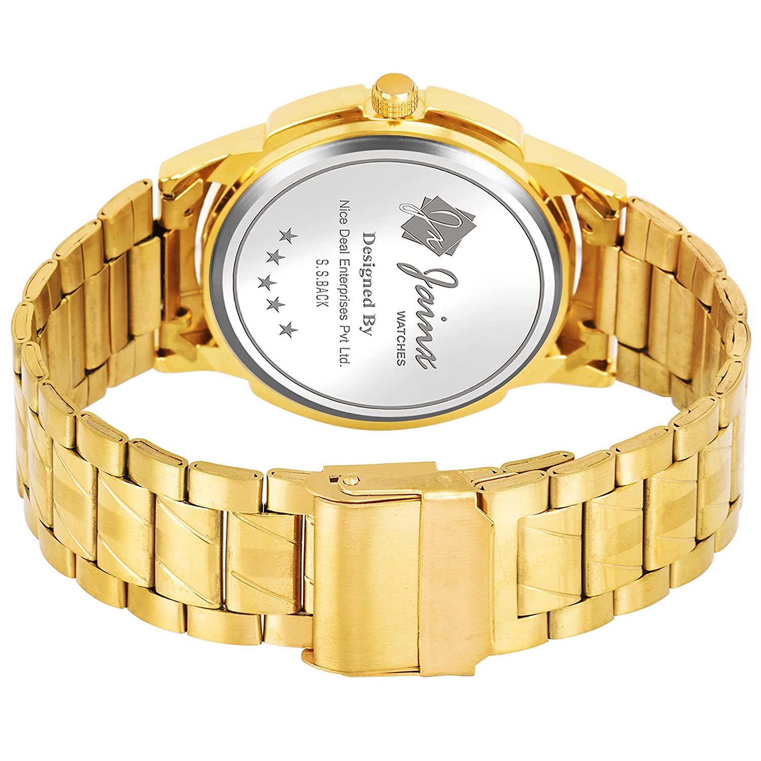Premium Day and Date Function Golden Chain Analog Watch - For Men JM1166 - Jainx Store